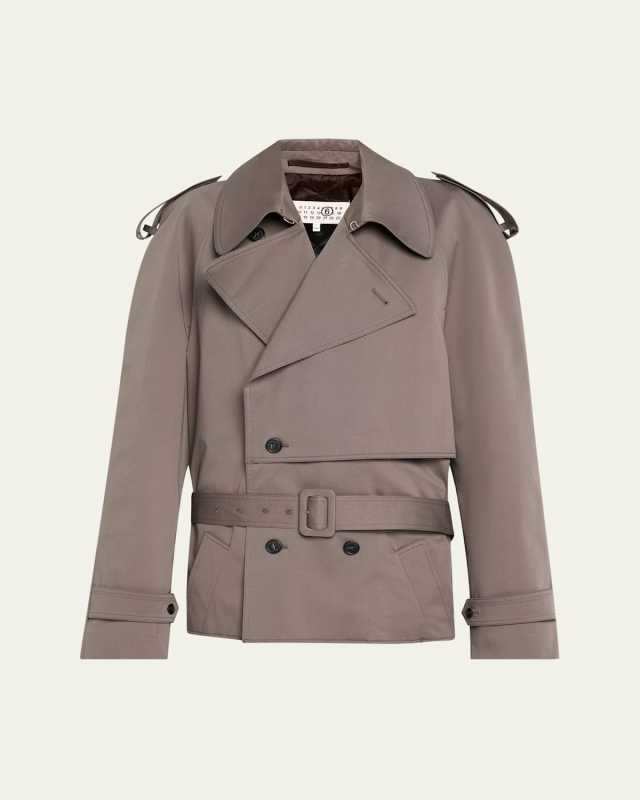 Boxy Trench-Style Sports Jacket